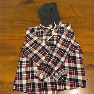 Flannel hoodie